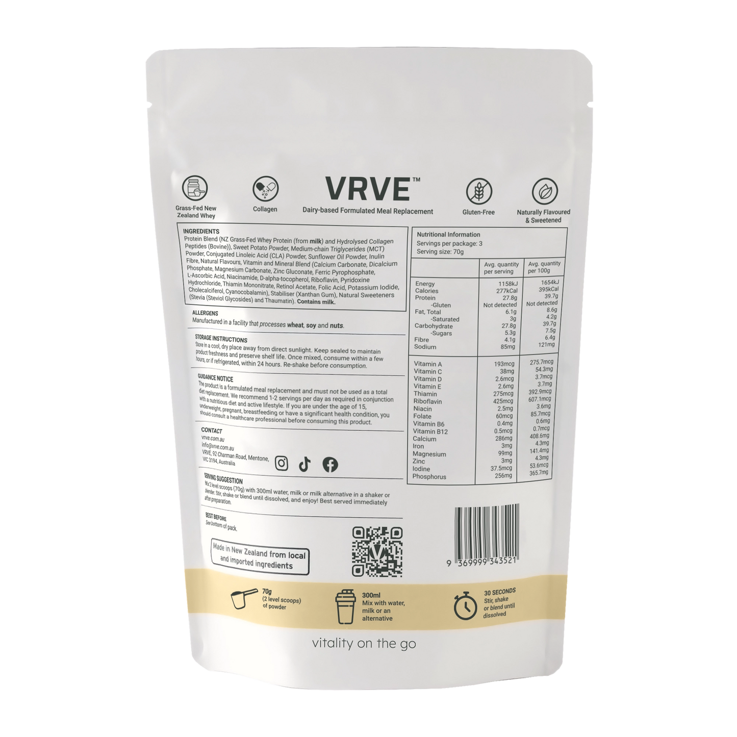 VRVE Duo Sample Classic Vanilla & Chocolate Meal Replacement