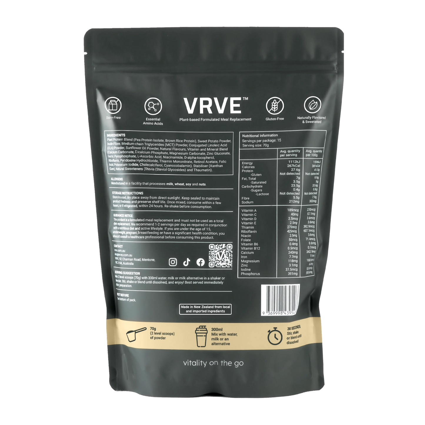 The Alternative Meal Replacement Powder 1.05kg/15 Meals